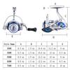 Diwa Spinning Fishing Reels for Saltwater Freshwater 3000 4000 5000 6000 7000 Spools Ultra Smooth Ultralight Powerful Trout Bass Carp Gear Stainless Ball Bearings Metal Body Ice Fishing Reels(6000) view 2