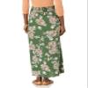 Angie Women's Faux Wrap Maxi Skirt with Smocked Waist Skirt, Fern, Large view 2