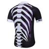 Men's Cycling Jersey Short Sleeve Road Bike Biking Shirt Bicycle Clothes Skeleton Black Breathable and Quick Dry Size M view 4