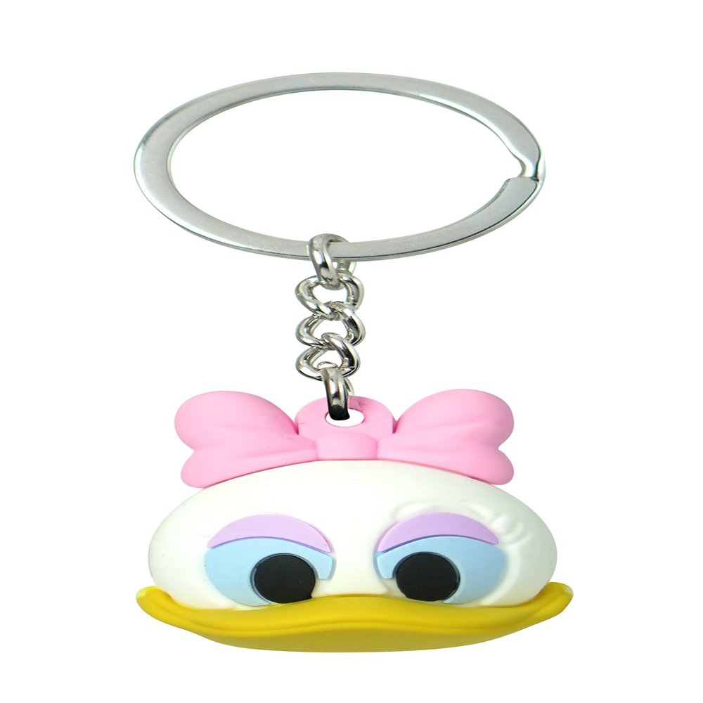Disney 85786 Daisy Duck Deluxe Icon Ball Key Ring, Multicolor