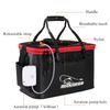 Homebeast Fishing Bucket EVA Fishing Folding Water Bucket Collapsible Live Fish Box Water Container for Traveling Hiking Fishing Boating view 3