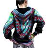 RaanPahMuang Winter Fleece Lined Hoody Long Sleeve Jumper Jacket Africa Dashiki, XX-Large, Black SkyBlue view 2