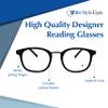 In Style Eyes Modern Reading Glasses - Full-rimmed, Classic Oval Style, Lightweight Frame with Metal Spring Hinges - Tortoise - 3.0x view 3