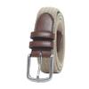 Amazon Essentials Men's Stretch Woven Braid Belt, Khaki Brown, 32 view 1