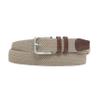 Amazon Essentials Men's Stretch Woven Braid Belt, Khaki Brown, 32 view 2