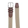 Amazon Essentials Men's Stretch Woven Braid Belt, Khaki Brown, 32 view 3