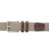Amazon Essentials Men's Stretch Woven Braid Belt, Khaki Brown, 32 view 4