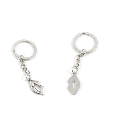 10 PCS Antique Silver Tone Keychain Keyring Door Car Key Chains Rings Tags I3VE4 Monroe Lips