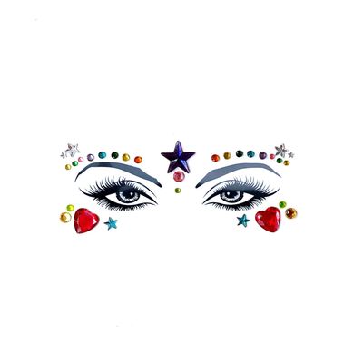 Neva Nude Galactic Empress Jewel Face Crystal Sticker - Gems for Carnivals, Halloween, Festivals, Raves, & Parties | Medical Grade Adhesive, Waterproof, & Sweatproof | Made in USA