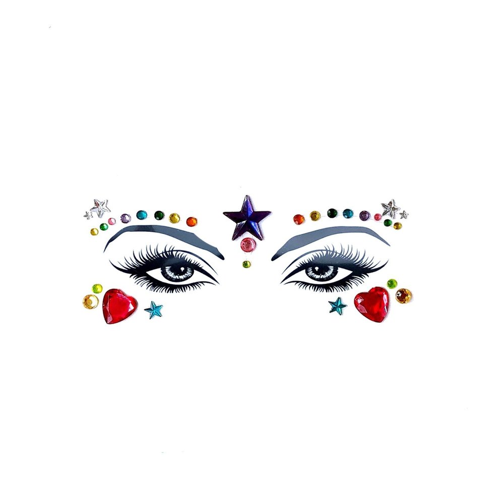 Neva Nude Galactic Empress Jewel Face Crystal Sticker - Gems for Carnivals, Halloween, Festivals, Raves, & Parties | Medical Grade Adhesive, Waterproof, & Sweatproof | Made in USA