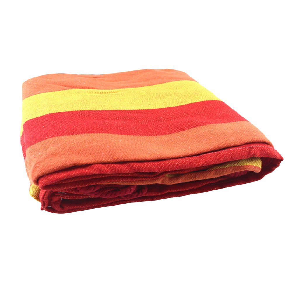 Letuwj Hammock Outdoor Capacity Max Load 150kg One Size(200 * 80) Red+Yellow