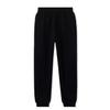 Kid Nation Kids Unisex Soft Brushed Fleece Casual Pull On Jogger Sweatpants with Pockets for Boys or Girls L Black 01 view 2