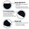 Kid Nation Kids Unisex Soft Brushed Fleece Casual Pull On Jogger Sweatpants with Pockets for Boys or Girls L Black 01 view 4
