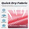 maamgic Mens Swim Trunks Quick Dry Swim Shorts with Mesh Lining Funny Swimwear Bathing Suits 7inch Red Striped XX-Large view 4
