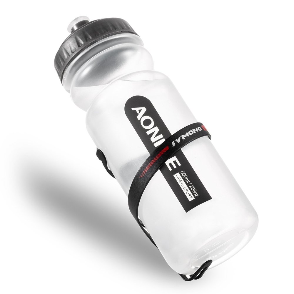 AONIJIE Lovtour Bike Water Bottle Cages with Water Bottle-20 oz BPA Free Bicycle Squeeze Bottle, Alloy Bicycle Water Bottle Holder Brackets for Outdoor Cycling
