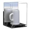 Better Display Cases Acrylic Versatile Display Case Display Case - Medium Square Box with Mirror Case, Silver Risers, Wall Mount and Black Base 8" x 8" x 12" (V42/A060) view 1