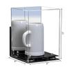 Better Display Cases Acrylic Versatile Display Case Display Case - Medium Square Box with Mirror Case, Silver Risers, Wall Mount and Black Base 8" x 8" x 12" (V42/A060) view 2