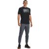 Under Armour Men's Team Issue Wordmark Short-Sleeve T-Shirt, Black (001)/Rhino Gray, X-Small view 4
