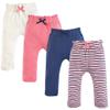 Touched by Nature Unisex Baby Organic Cotton Pants, Coral Blue, 0-3 Months view 1
