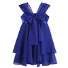 Agoky Kids Girls Sequined Irregular Chiffon Ballet Dance Dress Ballerina Gymnastics Leotard Dancing Costumes Blue 10-12 view 2