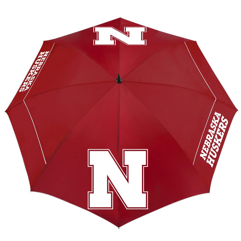 Team Effort NCAA Nebraska Cornhuskers 62" Windsheer Lite Golf Umbrella62 Windsheer Lite Golf Umbrella, Multi, NA