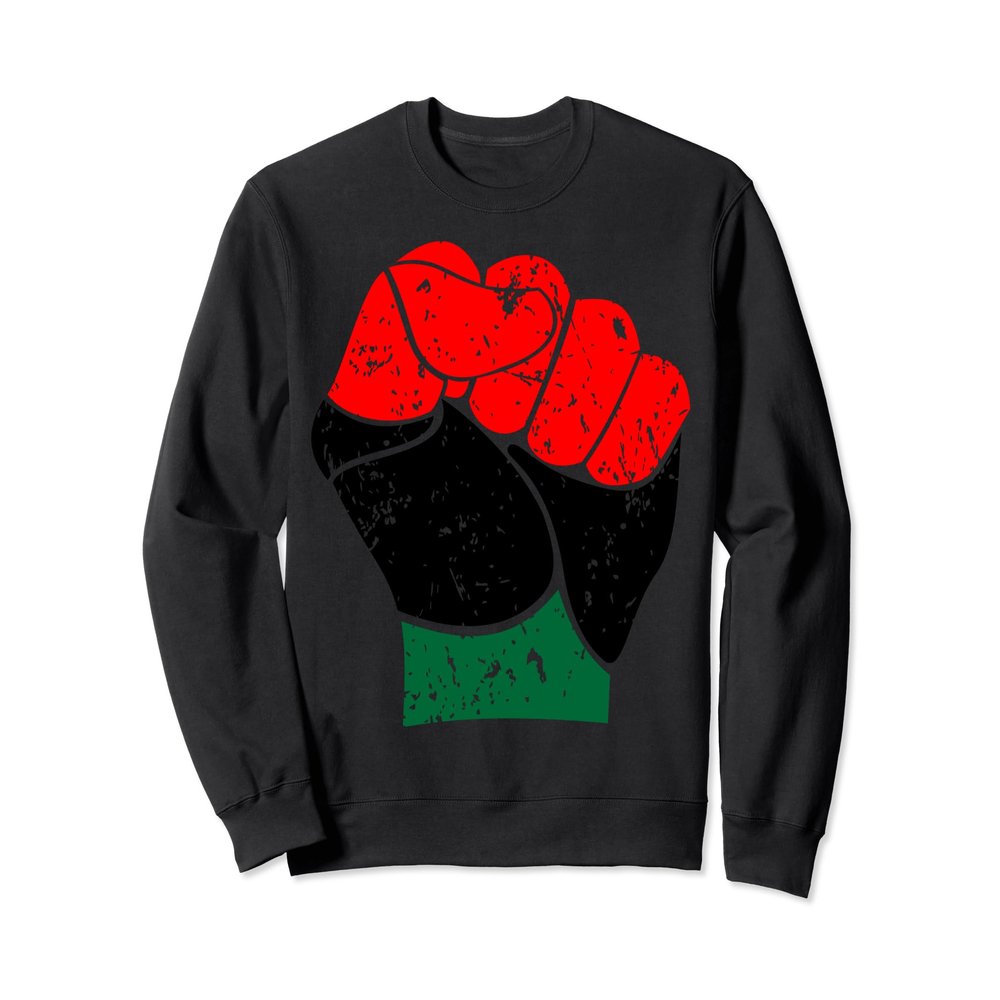 Red Black and Green Black Pride Fist