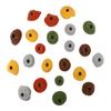 Atomik Rock Climbing Holds Set of 22 Pack Bolt-on Tennis-Shoe Friendly Holds in Assorted Earth Tones