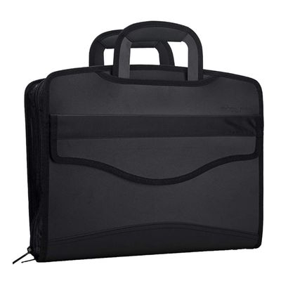 Business Document Bag Messenger Work Briefcase Waterproof Fabric Expanding File Folder Tote Travel Portfolio Document Holder Laptop Handbag Expanding Briefcase File Bag Case for Meeting Office & Home