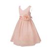 Agoky Kids Flower Girls V-Neck Chiffon Wedding Bridesmaid Dress Birthday Party Ball Gowns Coral Pink 8 view 3