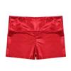 TiaoBug Girls Metallic Wet Look Dance Shorts Sparkle Glitter Tumbling Bottoms Sports Cheer Yoga Gymnastics Athletic Shorts High Waist Red 8 view 4