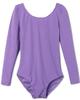Agoky Kids Girls Long Sleeves Camisole Basic Team Ballet Dance wear Gymnastics GYM Leotard Lavender 12 view 1