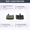 Bike Brake Pads Resin for Hayes Stroker Trail, Carbon T106. The Bicycle Replacement Part for OEM Brakes for high Braking Power and Quiet Stops. view 2
