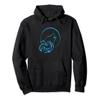 Cool Tribal Howling Geometric Wolf Hoodie view 1