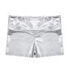 FEESHOW Girls Metallic Gymnastics Dance Shorts Shiny Booty Shorts Underwear Bottoms for Sports Cheer Performance Silver 10 view 4