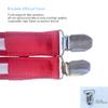 2 Pcs/Set, Light Up Men's LED Suspenders And Bow Tie, Perfect for Music Festival Halloween Costume Party (Red) view 2