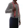 2 Pcs/Set, Light Up Men's LED Suspenders And Bow Tie, Perfect for Music Festival Halloween Costume Party (Red) view 3