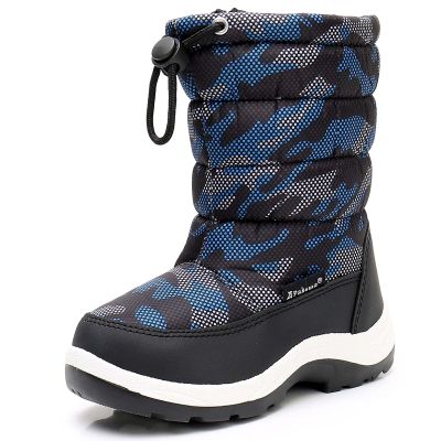 Apakowa Kids Boys Cold Weather Snow Boots Winter Boots Toddler/Little Kid