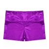 iiniim Girls Metallic High Waist Boy Cut Gymnastic Dance Shorts Cheer Dancing Booty Shorts for Sports or Performance Purple 12 view 4