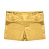 TiaoBug Girls Metallic Wet Look Dance Shorts Sparkle Glitter Tumbling Bottoms Sports Cheer Yoga Gymnastics Athletic Shorts High Waist Gold 8 view 4