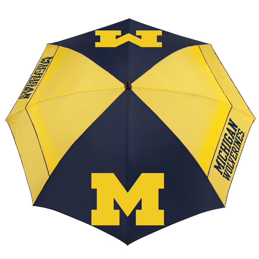 Team Effort NCAA Michigan Wolverines 62" Windsheer Lite Golf Umbrella62 Windsheer Lite Golf Umbrella, Multi, NA