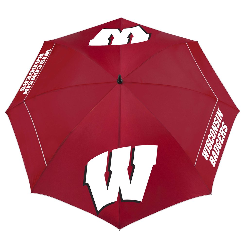Team Effort NCAA Wisconsin Badgers 62" Windsheer Lite Golf Umbrella62 Windsheer Lite Golf Umbrella, Multi, NA