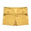 FEESHOW Girls Metallic Gymnastics Dance Shorts Shiny Booty Shorts Underwear Bottoms for Sports Cheer Performance Gold 6 view 4