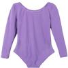 Agoky Kids Girls Long Sleeves Camisole Basic Team Ballet Dance wear Gymnastics GYM Leotard Lavender 6 view 2