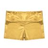 iiniim Girls Metallic High Waist Boy Cut Gymnastic Dance Shorts Cheer Dancing Booty Shorts for Sports or Performance Gold 6 view 3