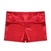 Agoky Kids Girls Metallic Shiny Gymnastics Workout Yoga Dance Sports Shorts Bottoms Red 8 view 4