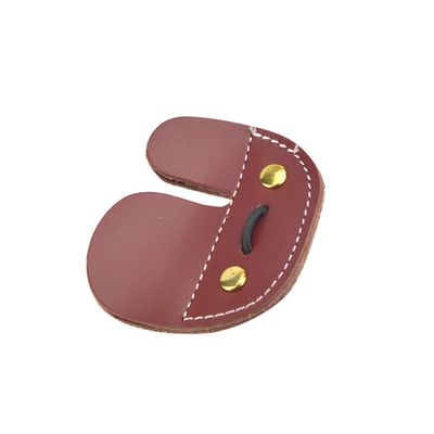 Archery Leather Finger Tab Finger Protector Right Hand Finger Guard for Outdoor Hunting