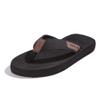 FITORY Men's Flip-Flops, Thongs Sandals Comfort Slippers for Beach Black Size 10 view 1
