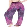 Lannaclothesdesign Harem Pants Women High Waist Bohemian Yoga Pants with Pockets - Boho Hippie Clothes (S, Purple) view 2
