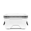 Camco Currituck White and Gray 30 Quart Cooler - Rugged Exterior Made for Camping, Hunting, Fishing and Tailgating - Comes with Cooler Basket (51710), White Exterior - Gray Interior view 1