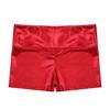 Agoky Kids Girls Metallic Shiny Gymnastics Workout Yoga Dance Sports Shorts Bottoms Red 14 view 3